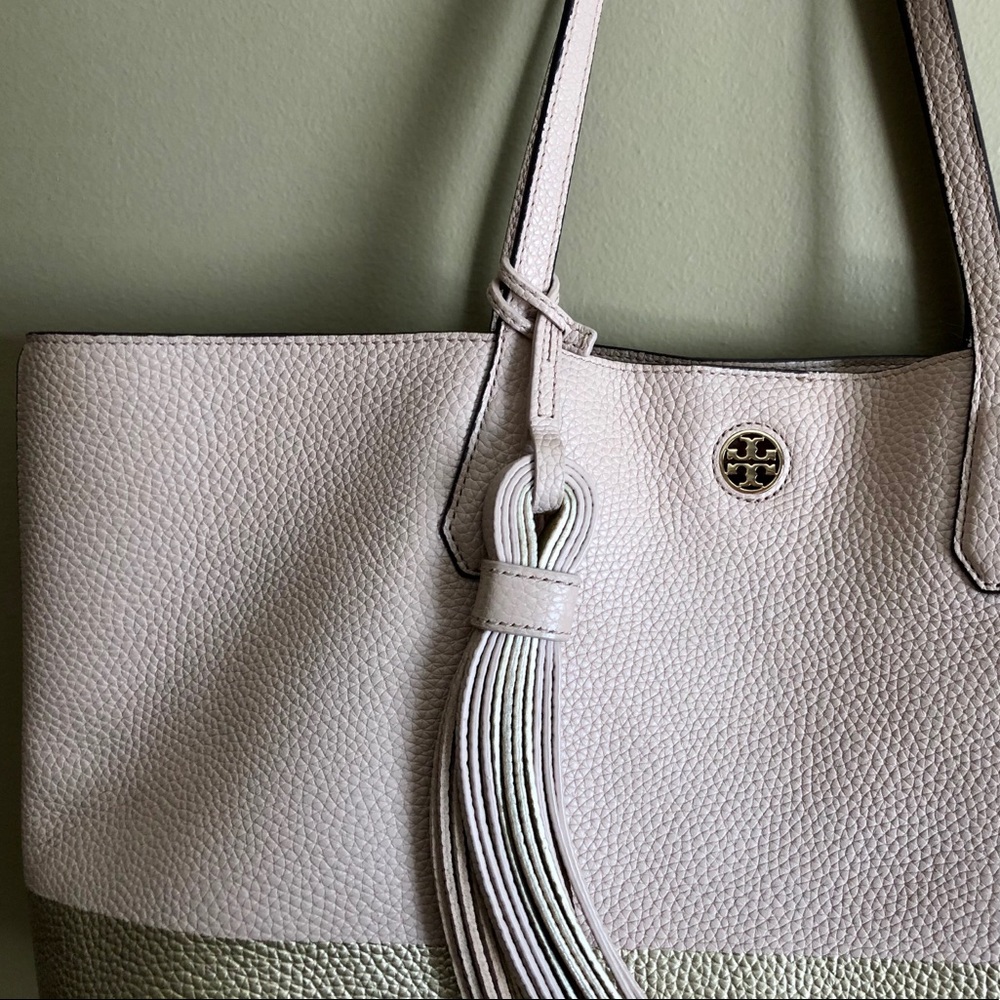 Tory Burch Color-Block Perry Tote - Picture 5 of 14